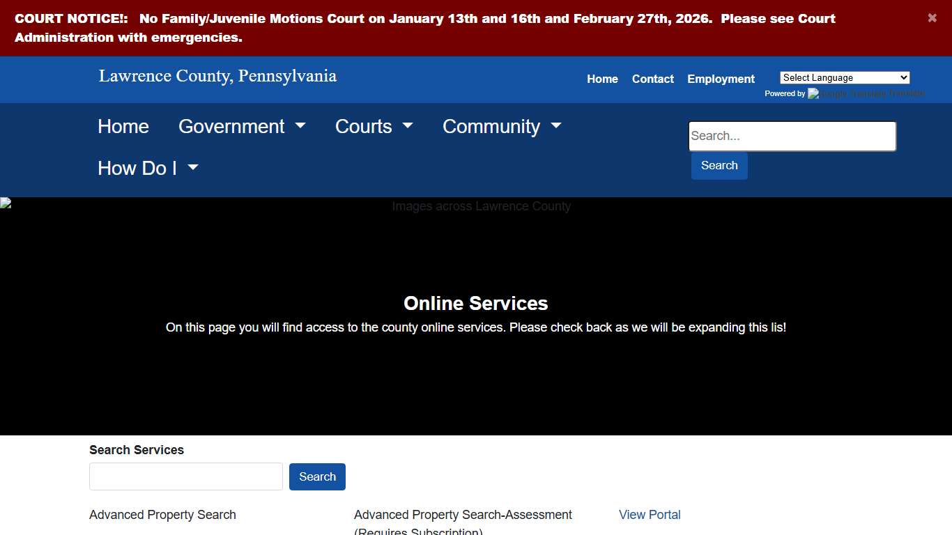 Lawrence County - Online Services